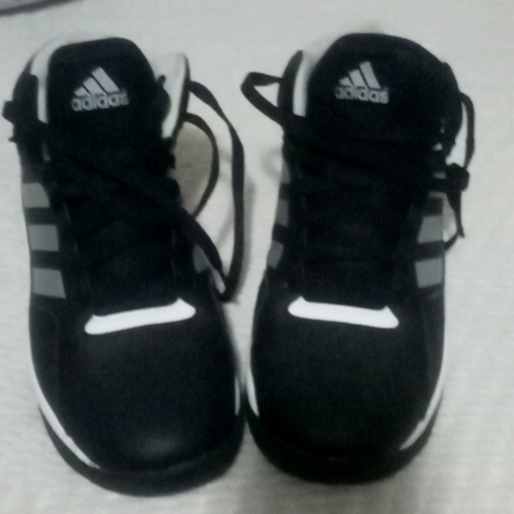 I am selling some black and gray and white Adidas